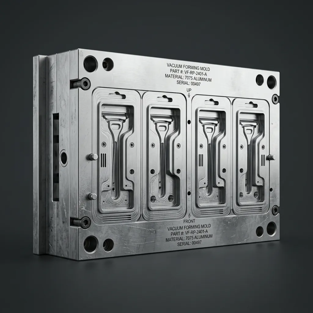 Moldes de Alumínio Usinados para Vacuum Forming